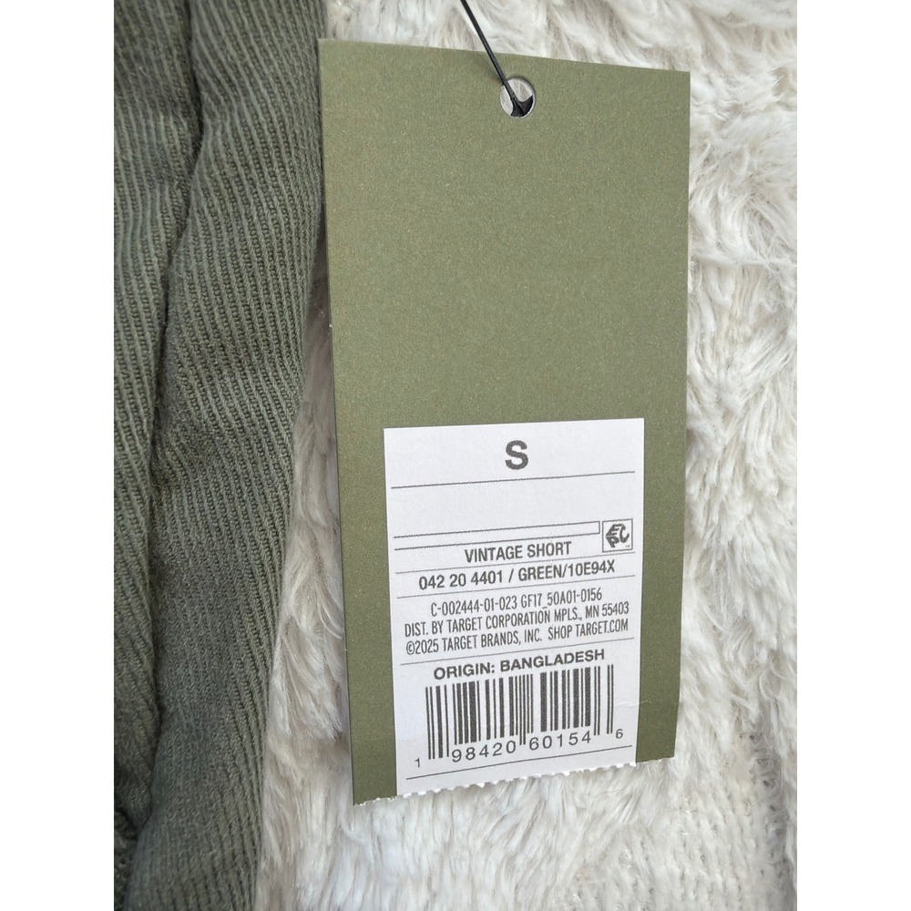 Goodfellow & Co Mens Vintage Pull-On Shorts Olive Green 7in Inseam Small NEW - Picture 2 of 6